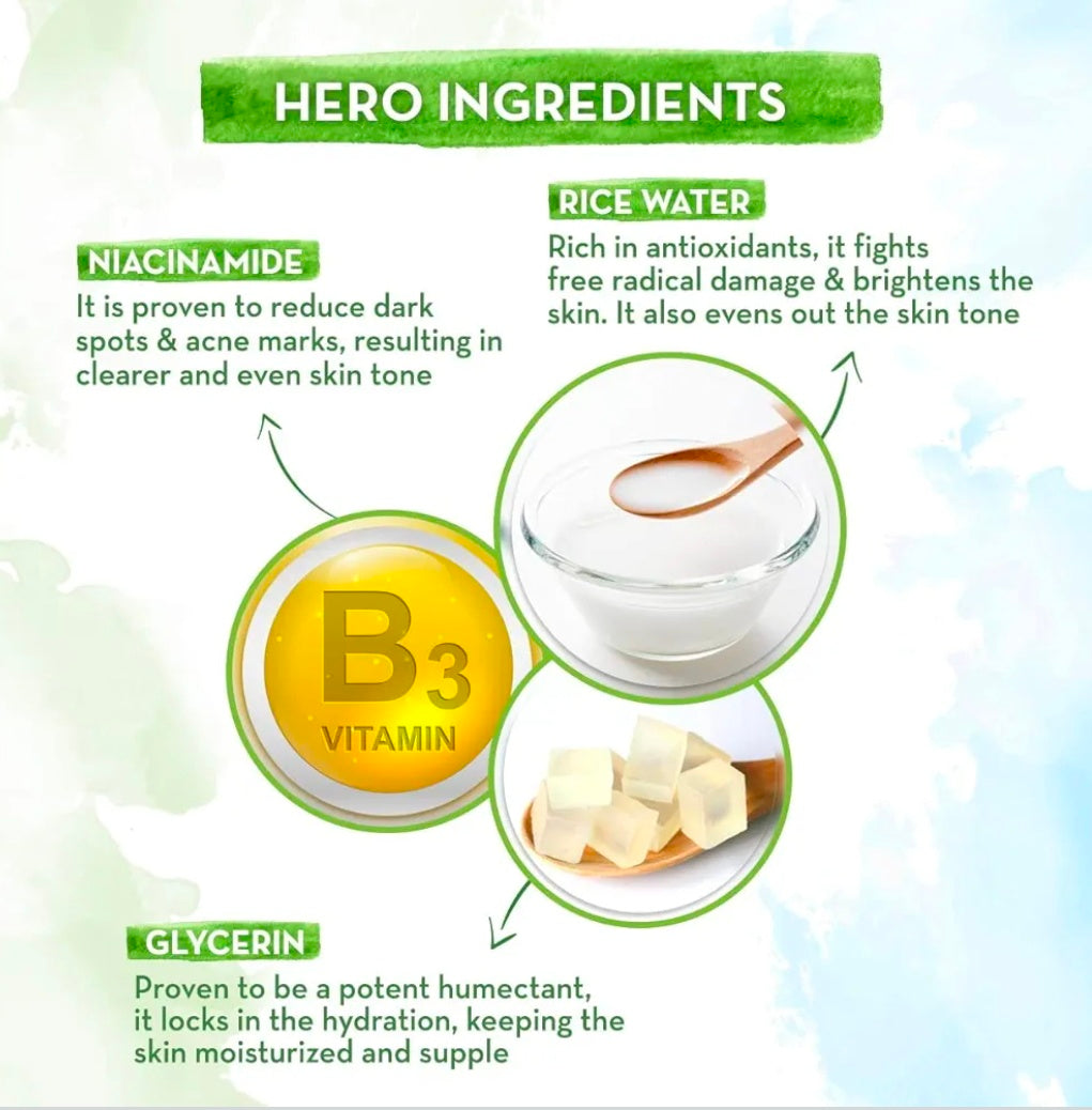 Mamaearth Rice Facewash With Rice Water & Niacinamide For Glass Skin (100ml)