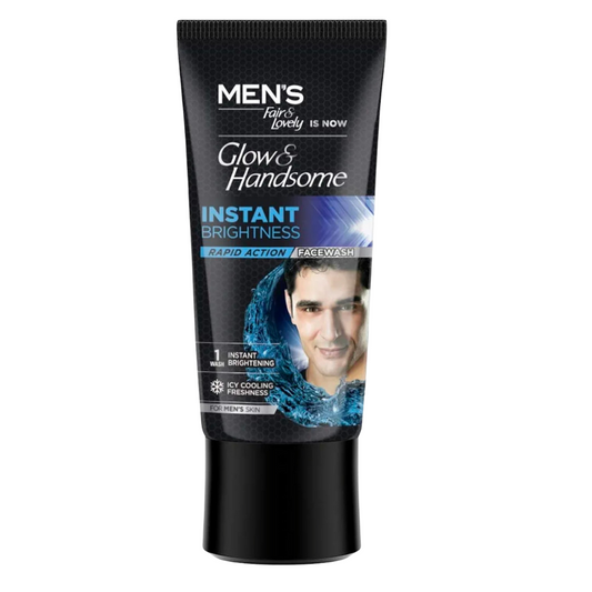 Fair & Lovely Glow Handsome Instant Brightness Rapid Action Face wash (50g)