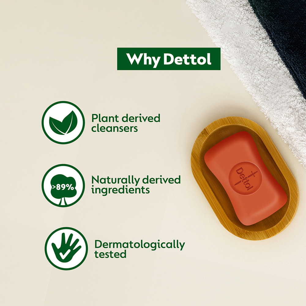 Dettol Original Bathing Bar Soap with 12 Hr Protective Shield