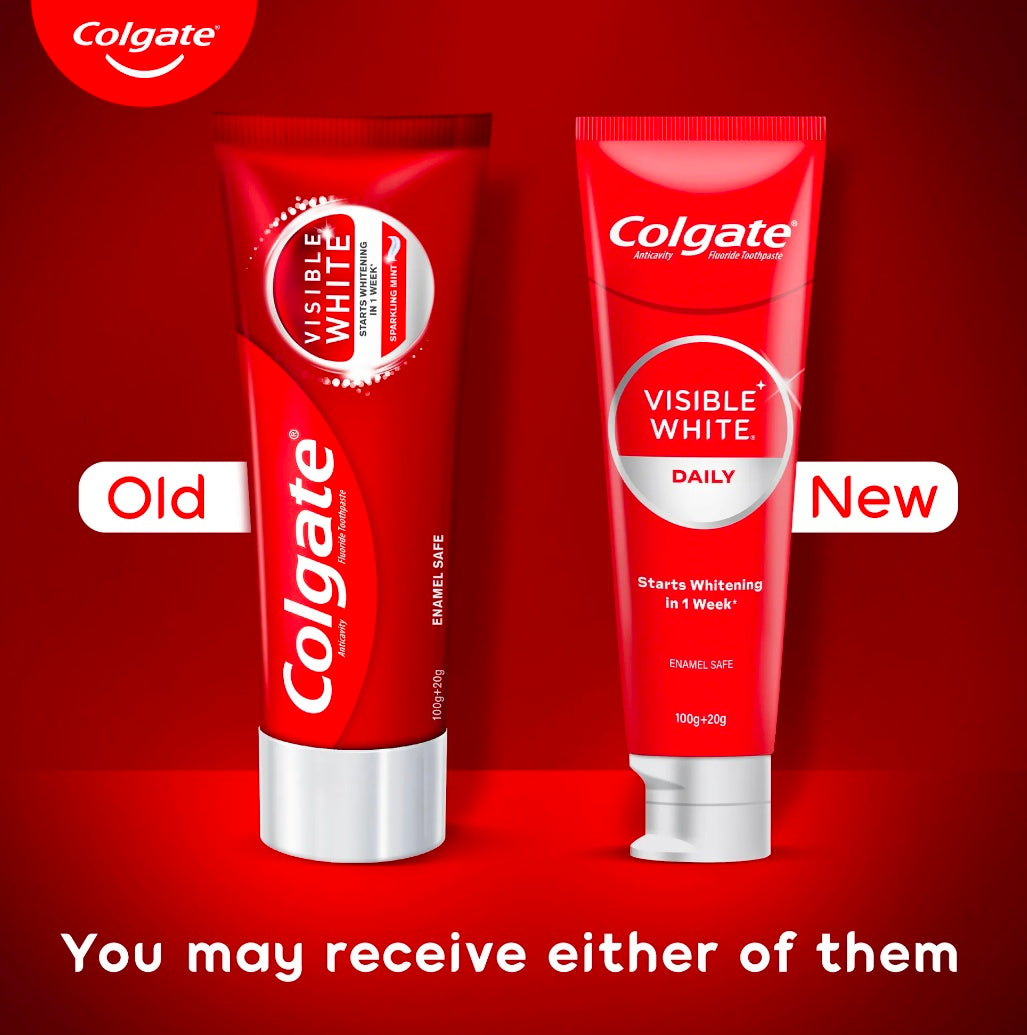 Colgate Visible White Sparkling Mint Toothpaste