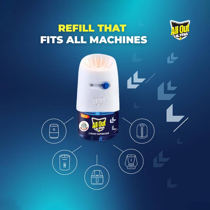 All Out Ultra Liquid Vaporizer Mosquito Killer Machine with Refill